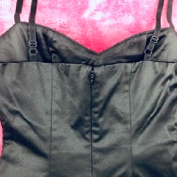 Classic Black Satin Dress, M - Picture 5 of 5